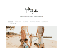 Tablet Screenshot of juliawhalephotography.com